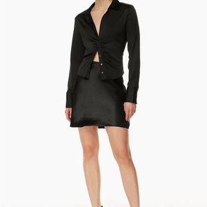 Artizia babaton slip satin mini skirt